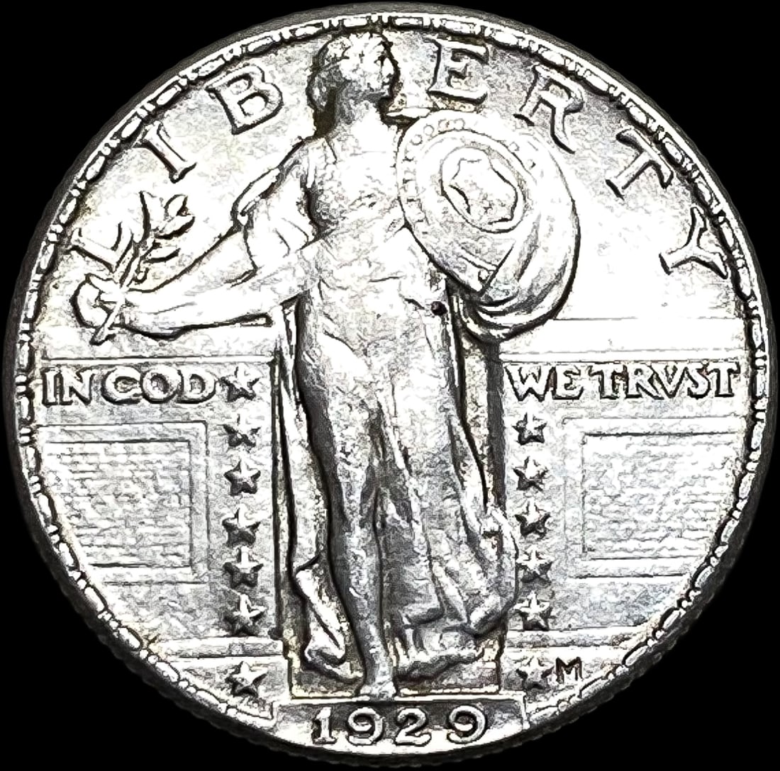 1929-M FH Standing Liberty Silver Quarter CHOICE AU (1 of 2)