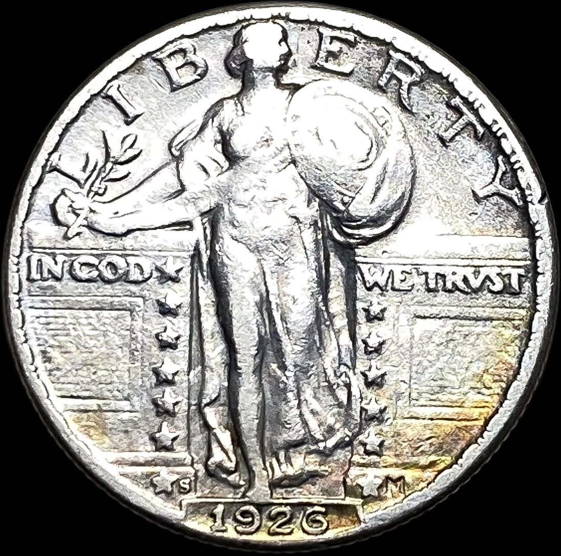 1926-S Silver Standing Liberty Quarter NEARLY UNCIRCULATED (1 of 2)