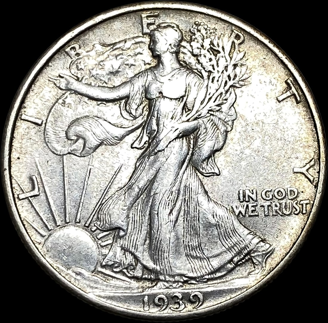 1939 Silver Walking Liberty Half Dollar CLOSELY UNCIRCULATED (1 of 2)