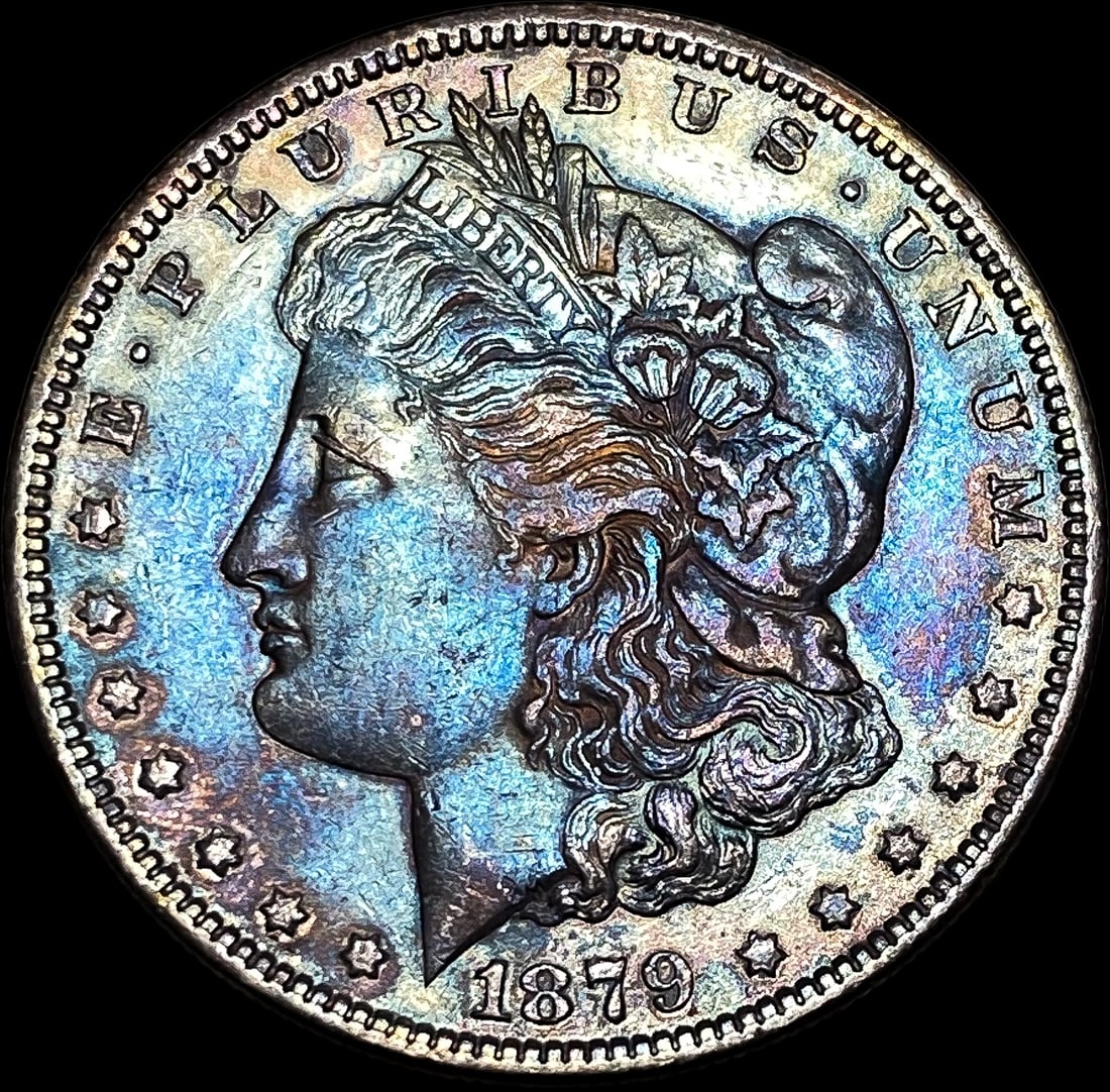 1879 Toned Silver Morgan Dollar CLOSELY UNCIRCULATED (1 of 2)