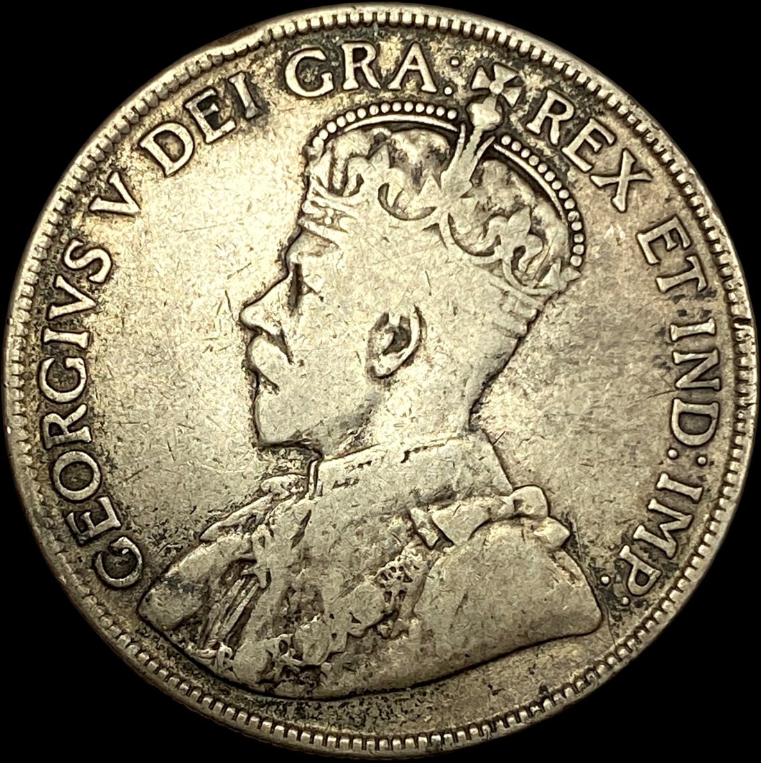 1919-C Silver 50 Cents Newfoundland LIGHTLY CIRCULATED (1 of 2)