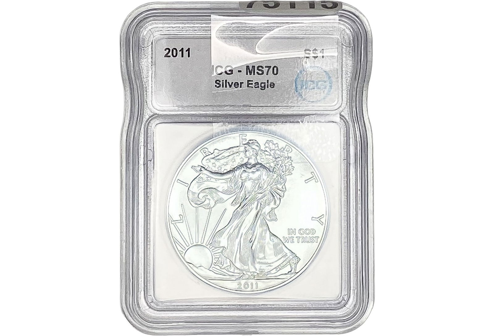 2011 Silver Eagle ICG MS70 (1 of 2)