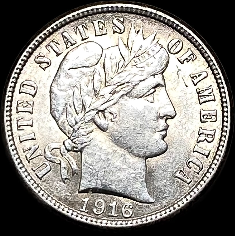 1916 Silver Barber Dime UNCIRCULATED (1 of 2)