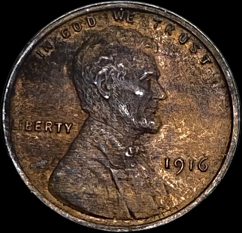 1916 Lincoln Wheat Cent NEARLY UNCIRCULATED (1 of 2)