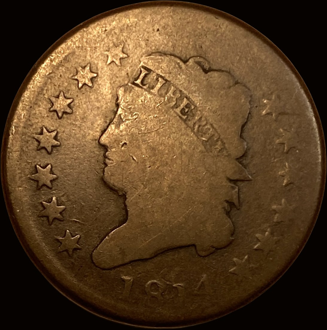 1814 Classic Head Large Cent NICELY CIRCULATED (1 of 2)