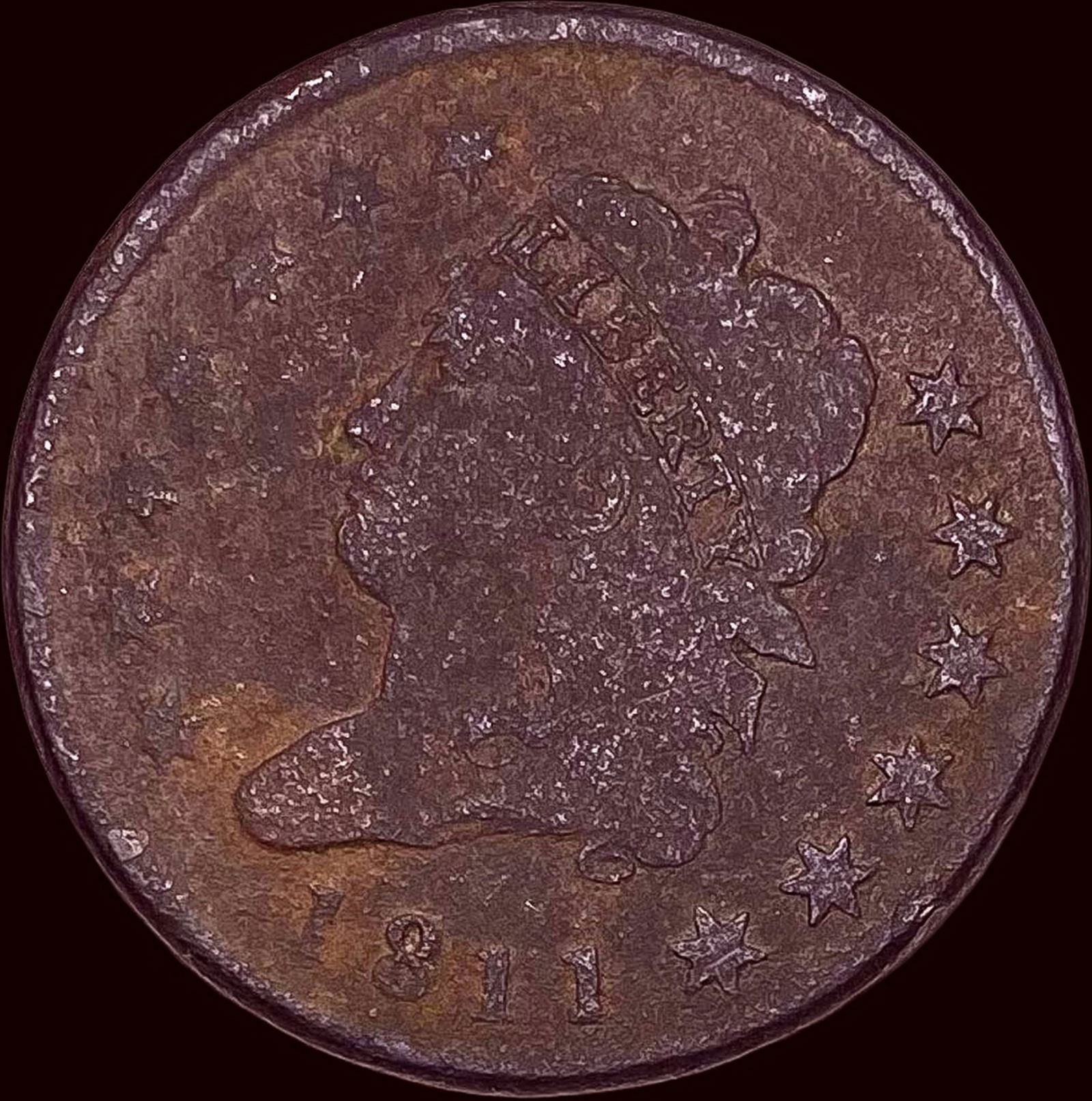 1811 Classic Head Large Cent NICELY  CIRCULATED (1 of 2)