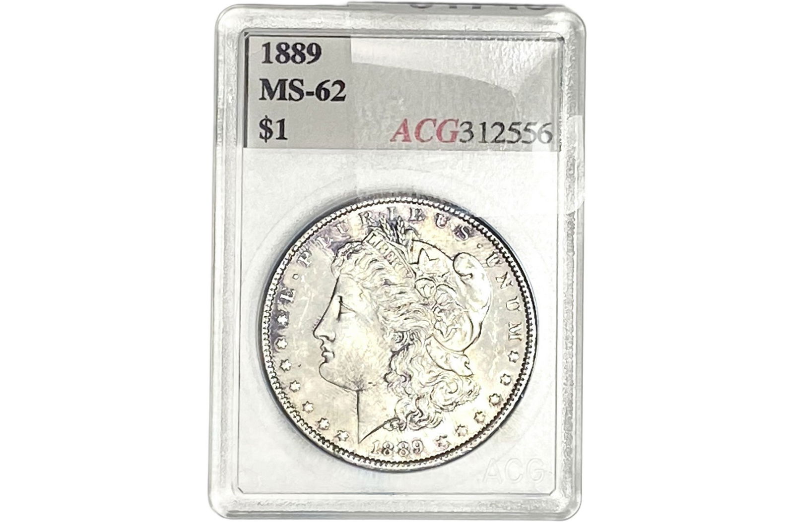 1889 Morgan Silver Dollar ACG MS62 (1 of 2)