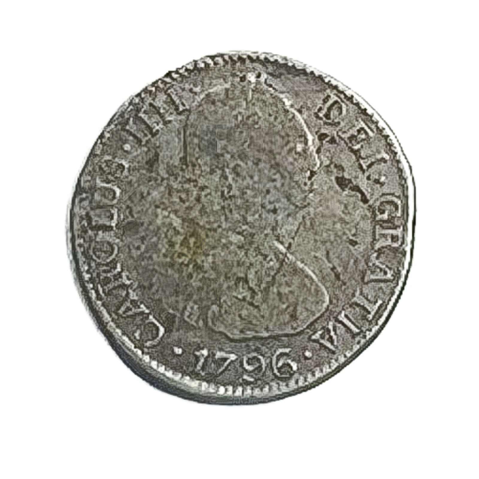 1796 PTS Silver Bolivia 2 Reales VF (1 of 2)