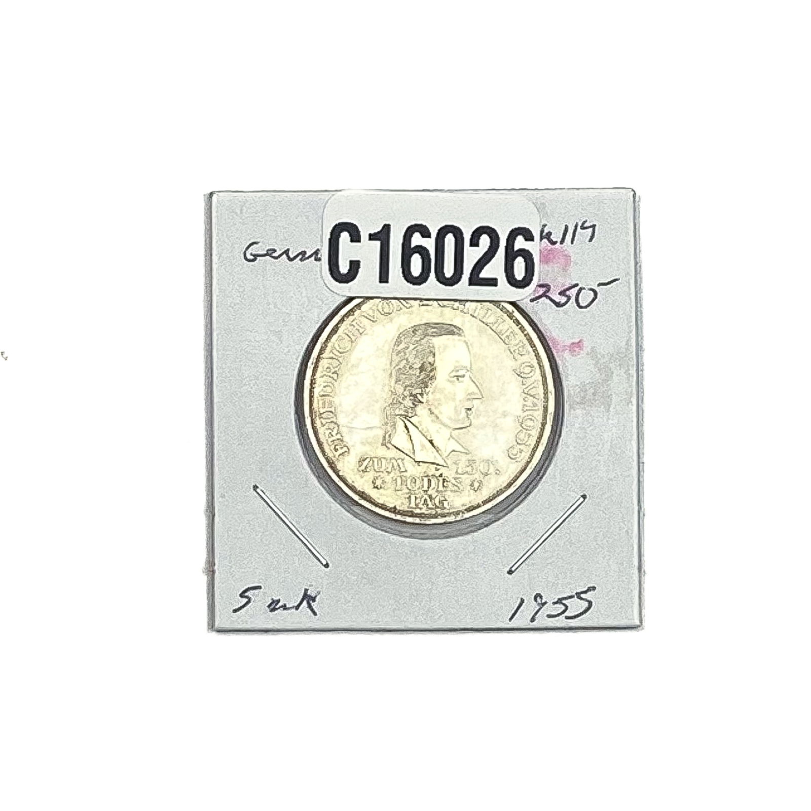 1955 Germany Silver 5 Deutsche Mark GEM BU (1 of 2)