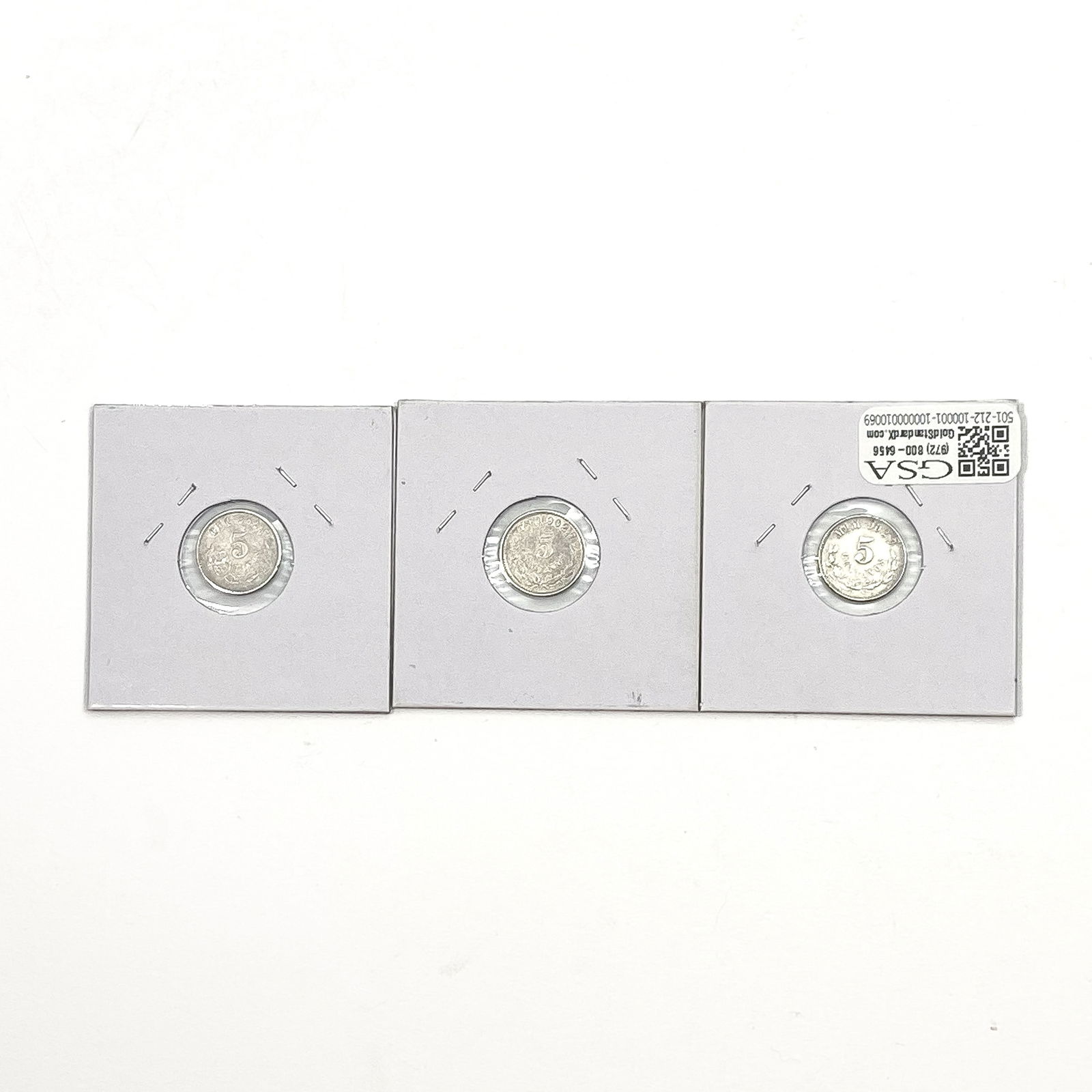 Various Dates Silver Mexico 5 Centavos HIGH GRADE (1 of 2)