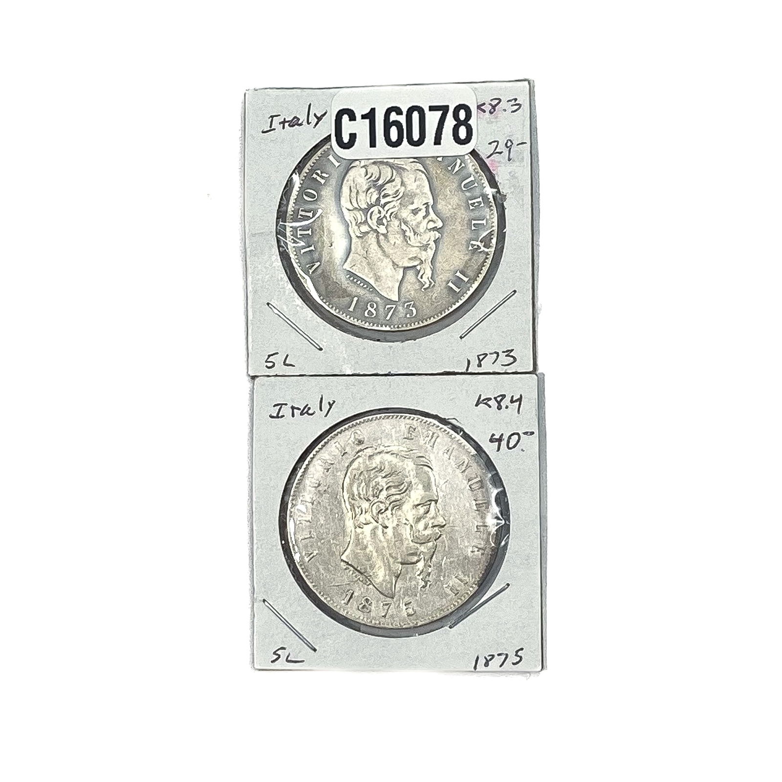 Various Dates Silver Italy 5 Lira XF (1 of 2)