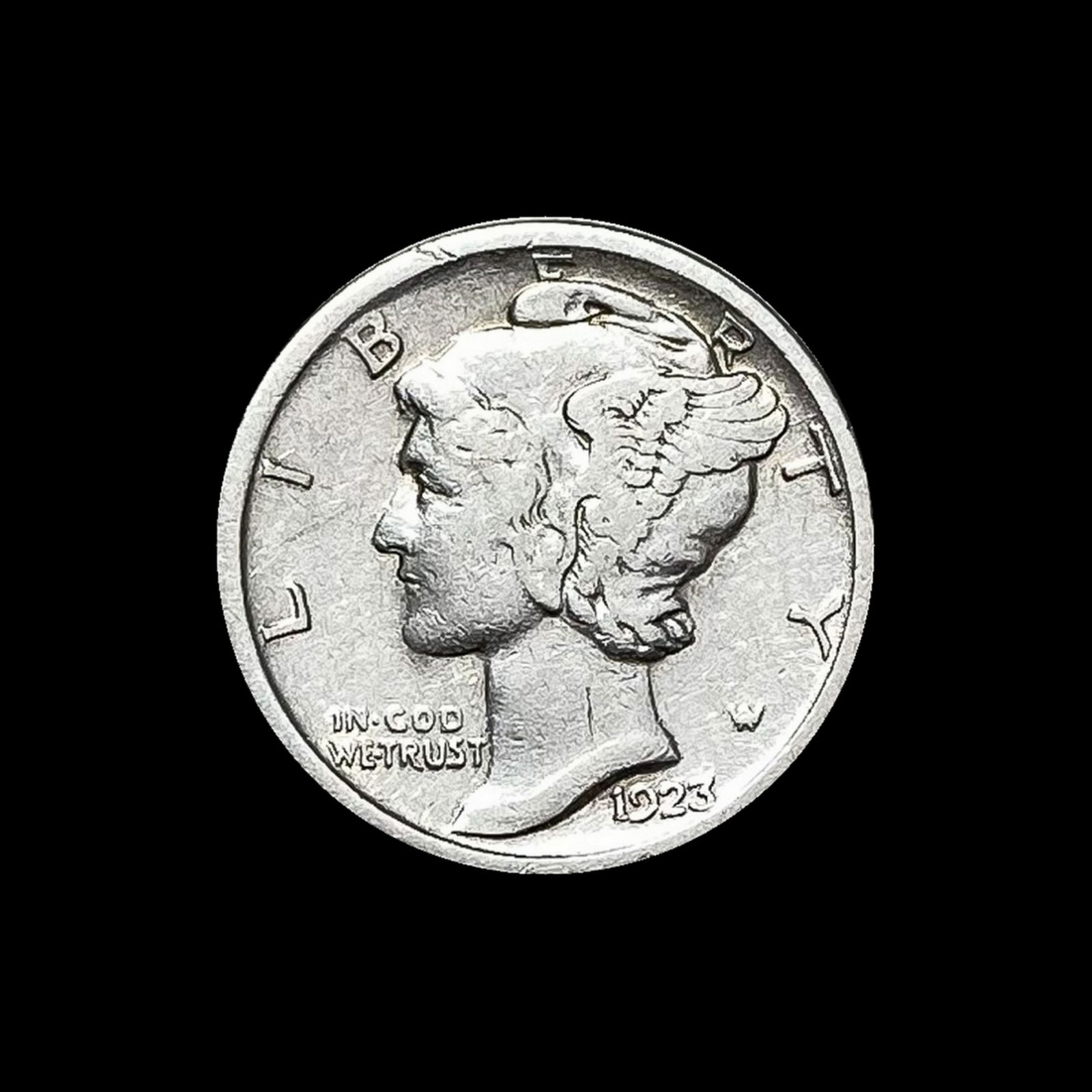 1923-S Mercury Dime CLOSELY UNCIRCULATED (1 of 2)
