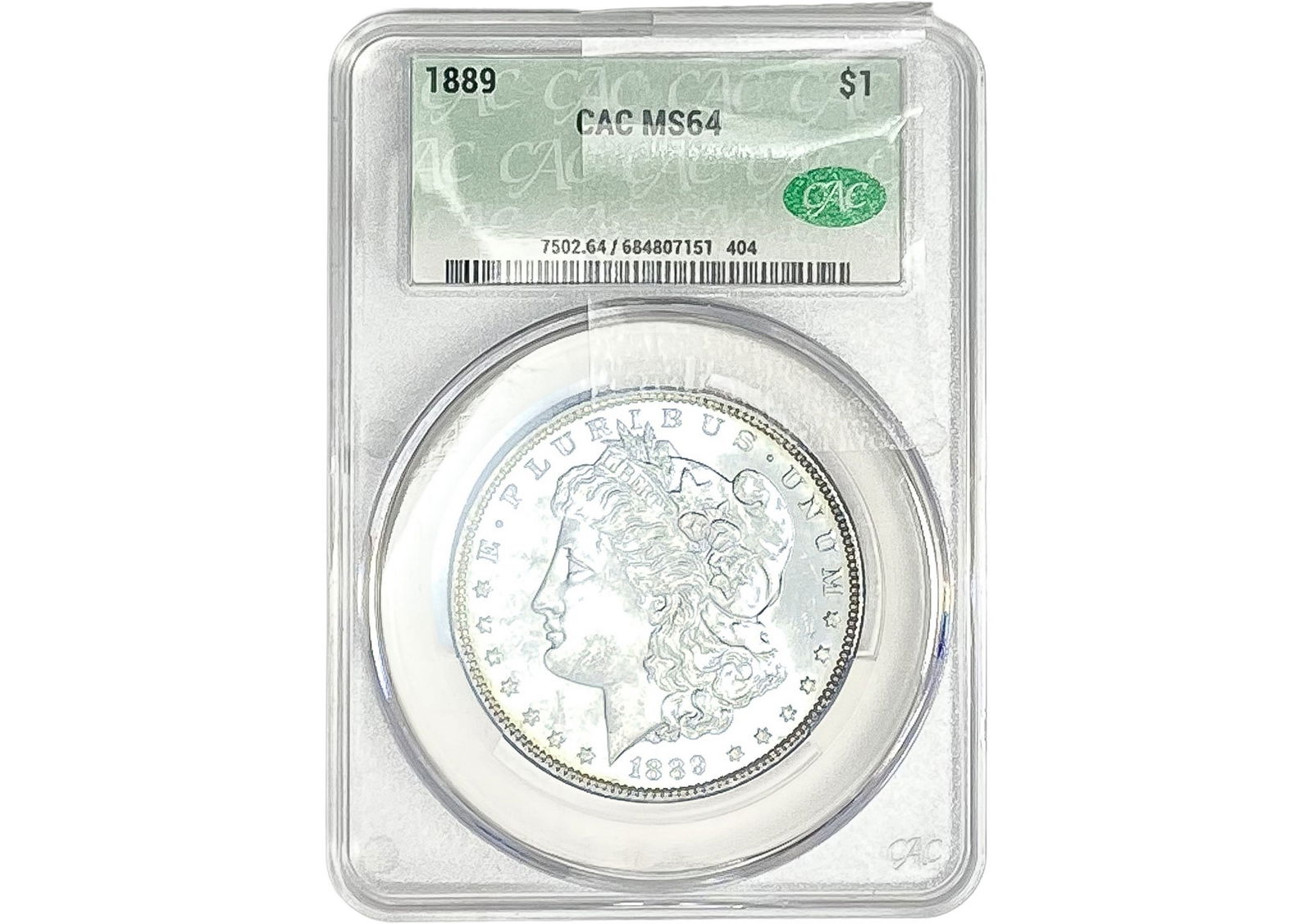 1889 Morgan Silver Dollar CAC MS64 (1 of 2)