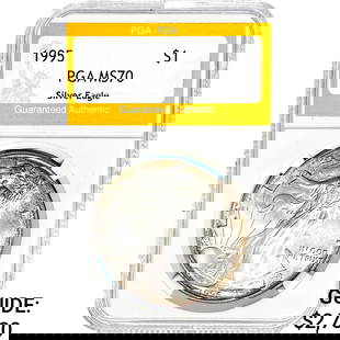 1995 American Silver Eagle PGA MS70: 1995 American Silver Eagle PGA MS70