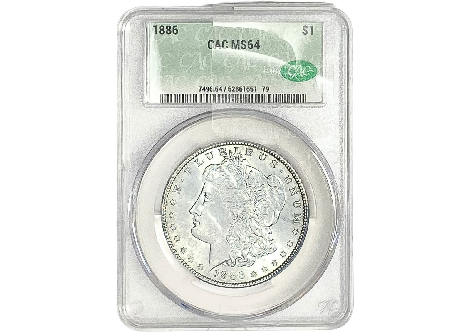 1886 Morgan Silver Dollar CAC MS64 (1 of 2)