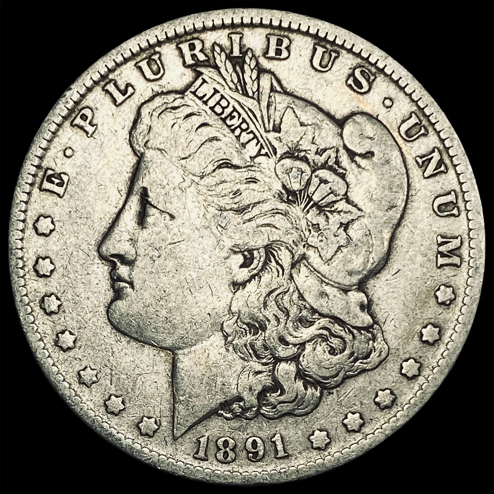 1891-O Silver Morgan Dollar NEARLY  UNCIRCULATED (1 of 2)