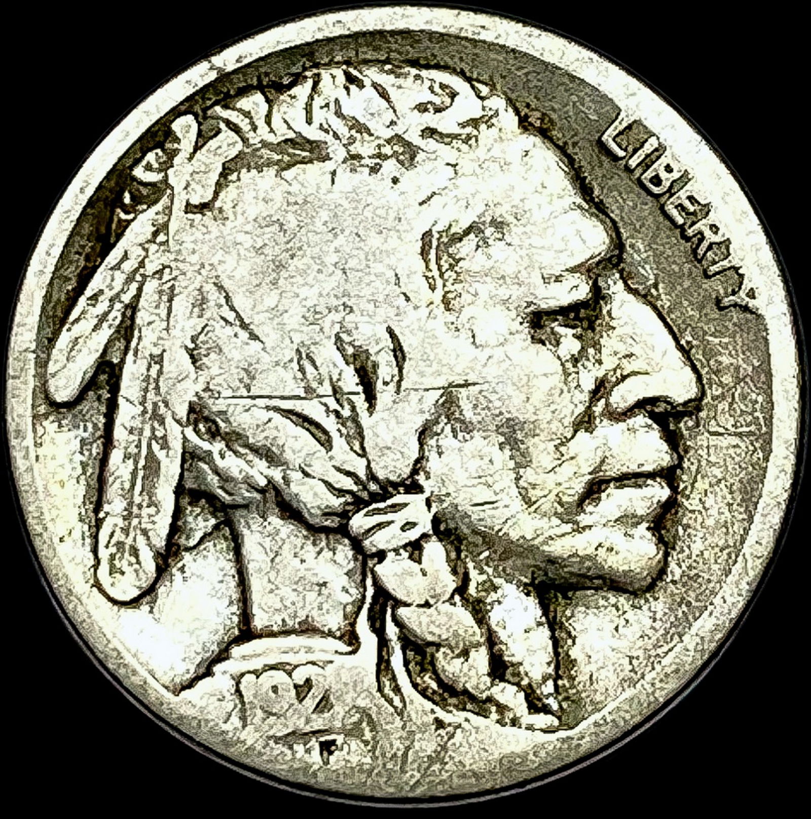 1929-S Buffalo Nickel NICELY CIRCULATED (1 of 2)