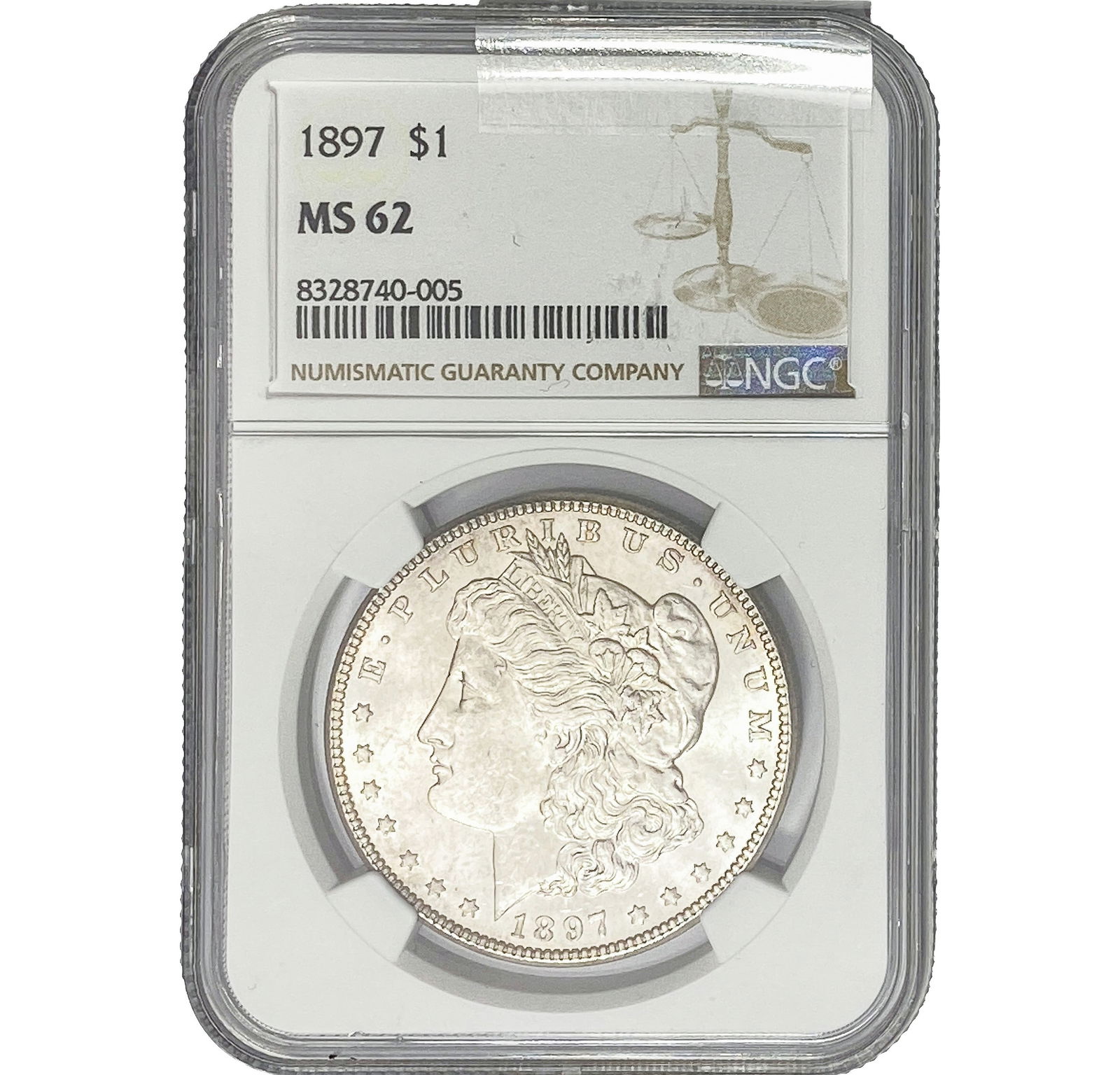 1897 Morgan Silver Dollar NGC MS62 (1 of 2)