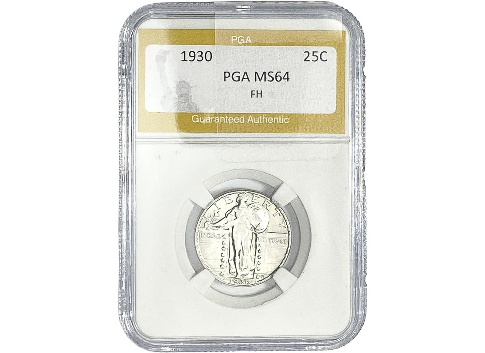 1930 Standing Liberty Quarter PGA MS64 FH: 1930 Standing Liberty Quarter PGA MS64 FH