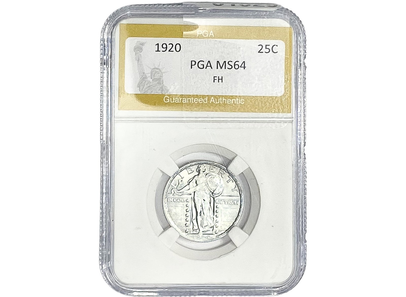 1920 Standing Liberty Quarter PGA MS64 FH: 1920 Standing Liberty Quarter PGA MS64 FH