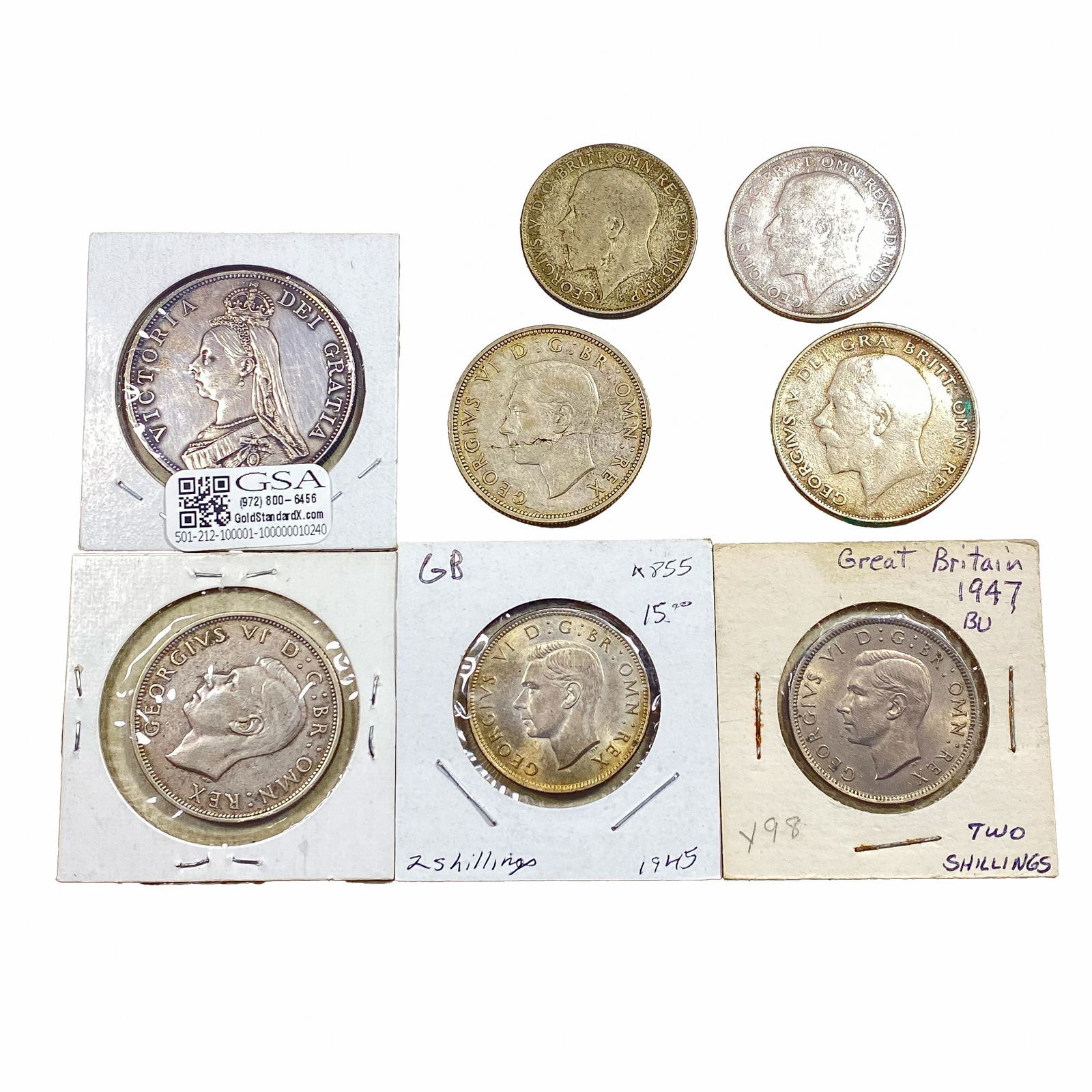 Various Dates Various Silver Coins VF (1 of 2)