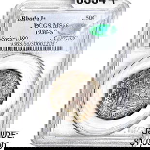 1936-S CAC Rhode Island Half Dollar PCGS MS66: 1936-S CAC Rhode Island Half Dollar PCGS MS66