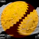 1865 $20 Gold Double Eagle UNCIRCULATED