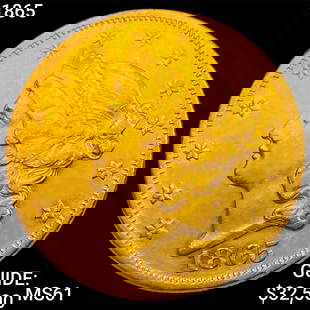 1865 $20 Gold Double Eagle UNCIRCULATED: 1865 $20 Gold Double Eagle UNCIRCULATED