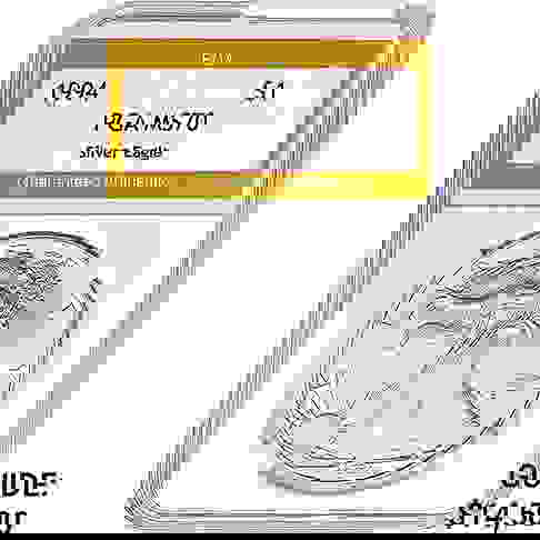 1994 American Silver Eagle PGA MS70