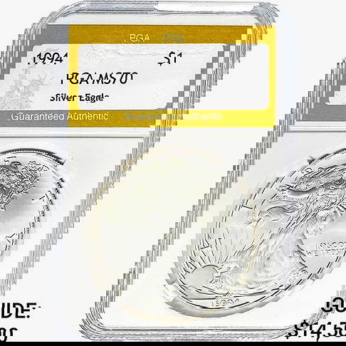 1994 American Silver Eagle PGA MS70