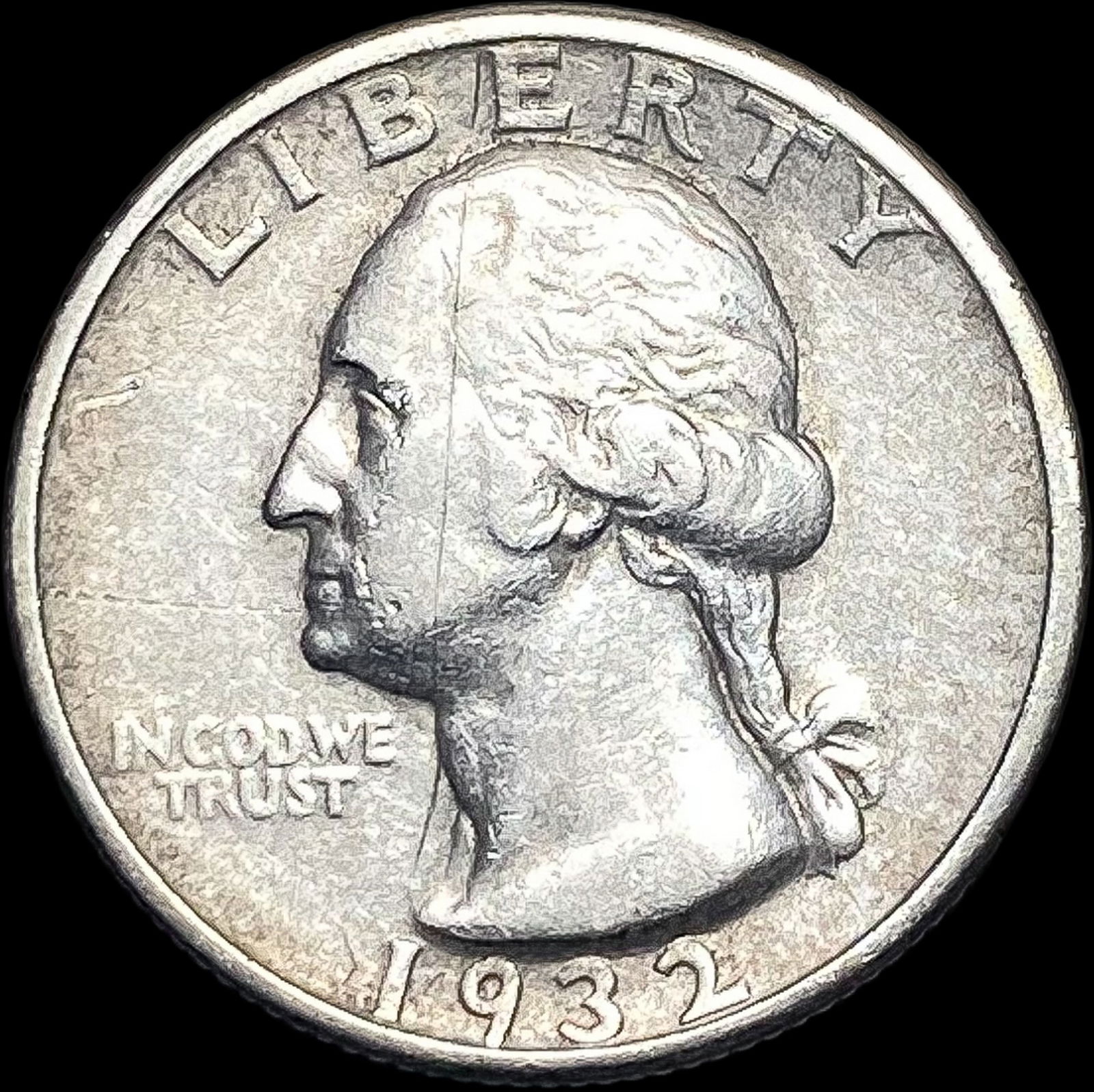 1932-S Silver Washington Quarter NEARLY  UNCIRCULATED (1 of 2)