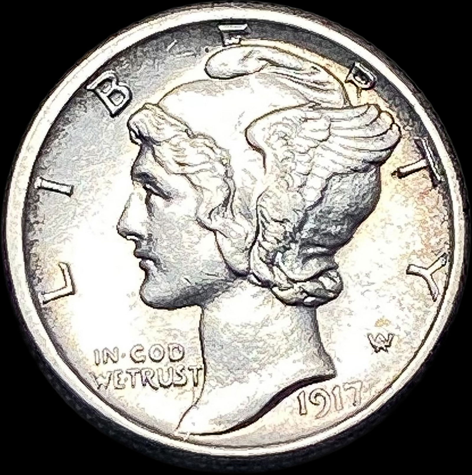 1917-S Silver Mercury Dime UNCIRCULATED (1 of 2)