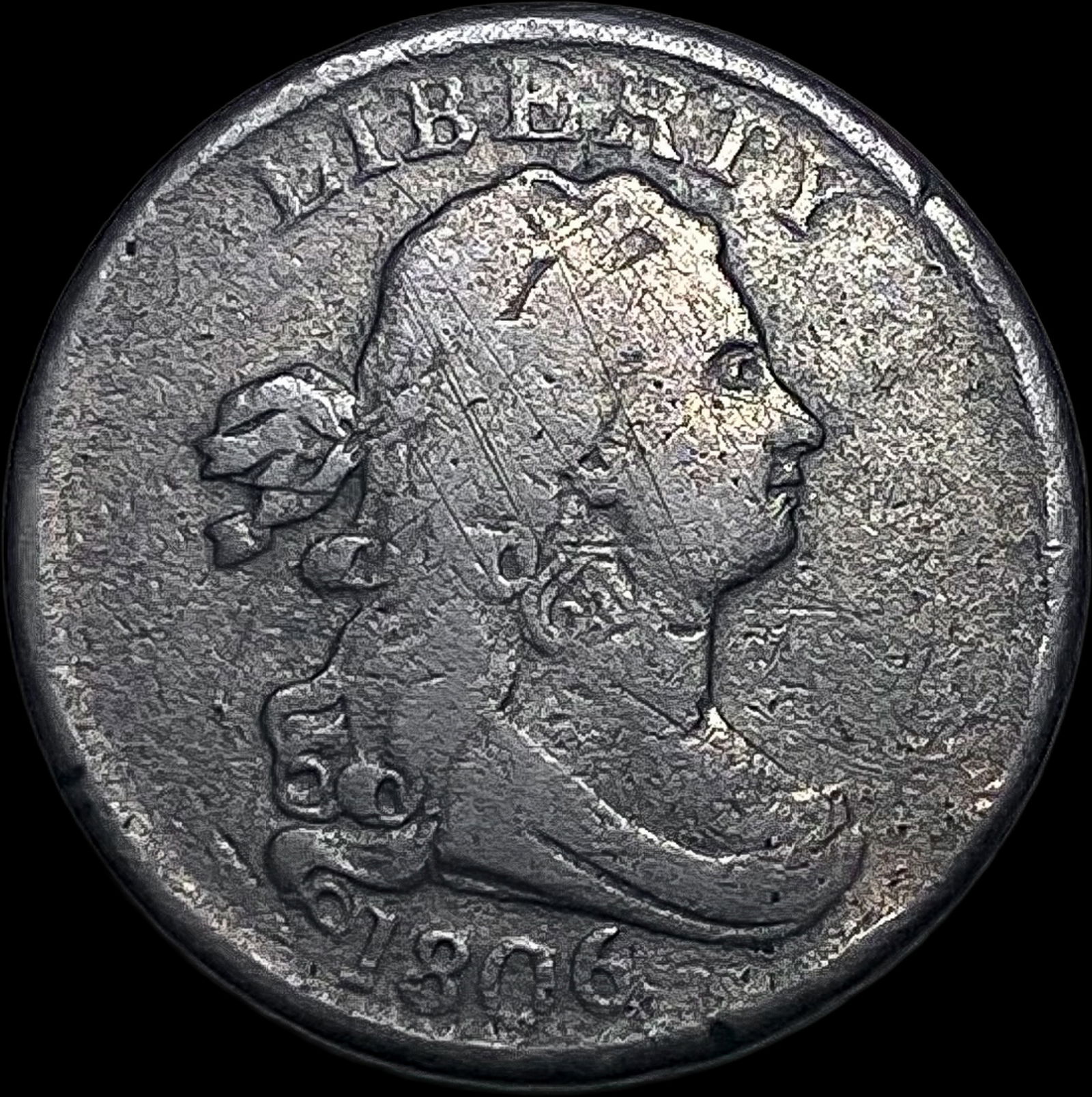 1806 Draped Bust Half Cent LIGHTLY CIRCULATED (1 of 2)