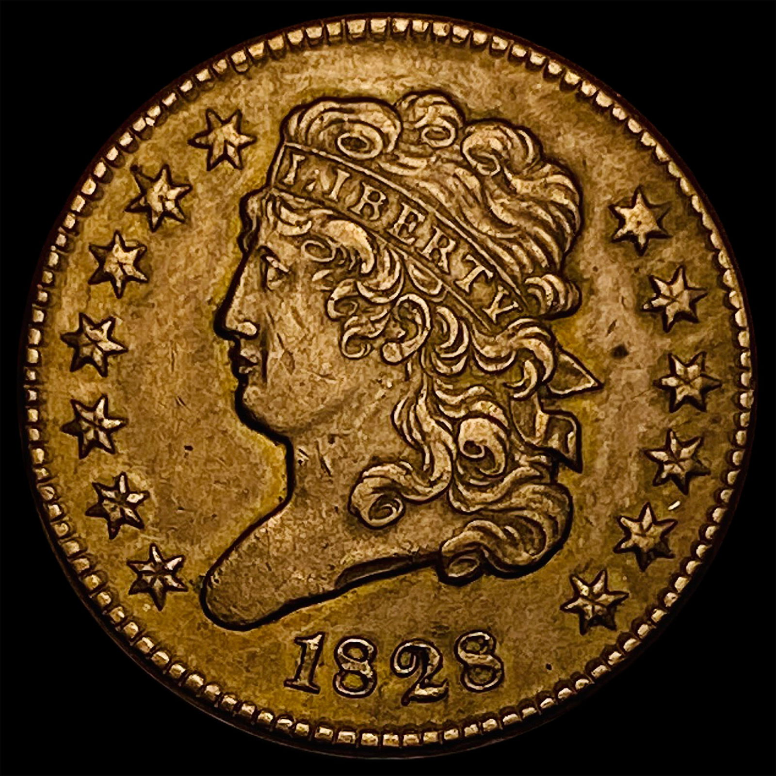 1828 Classic Head Half Cent CLOSELY  UNCIRCULATED (1 of 2)