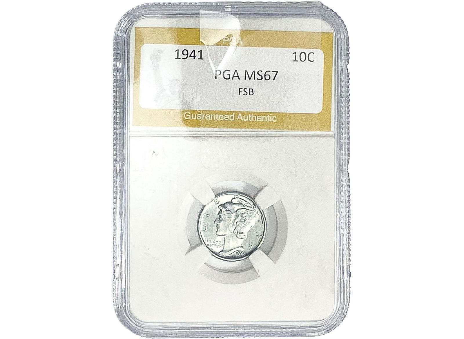 1941 Mercury Silver Dime PGA MS67 FSB (1 of 2)