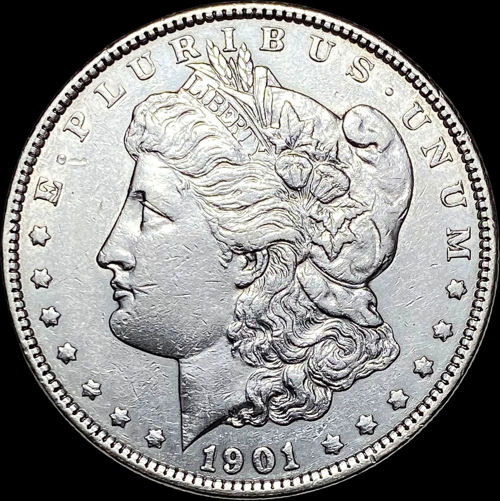 1901 Morgan Silver Dollar CLOSELY  UNCIRCULATED (1 of 2)