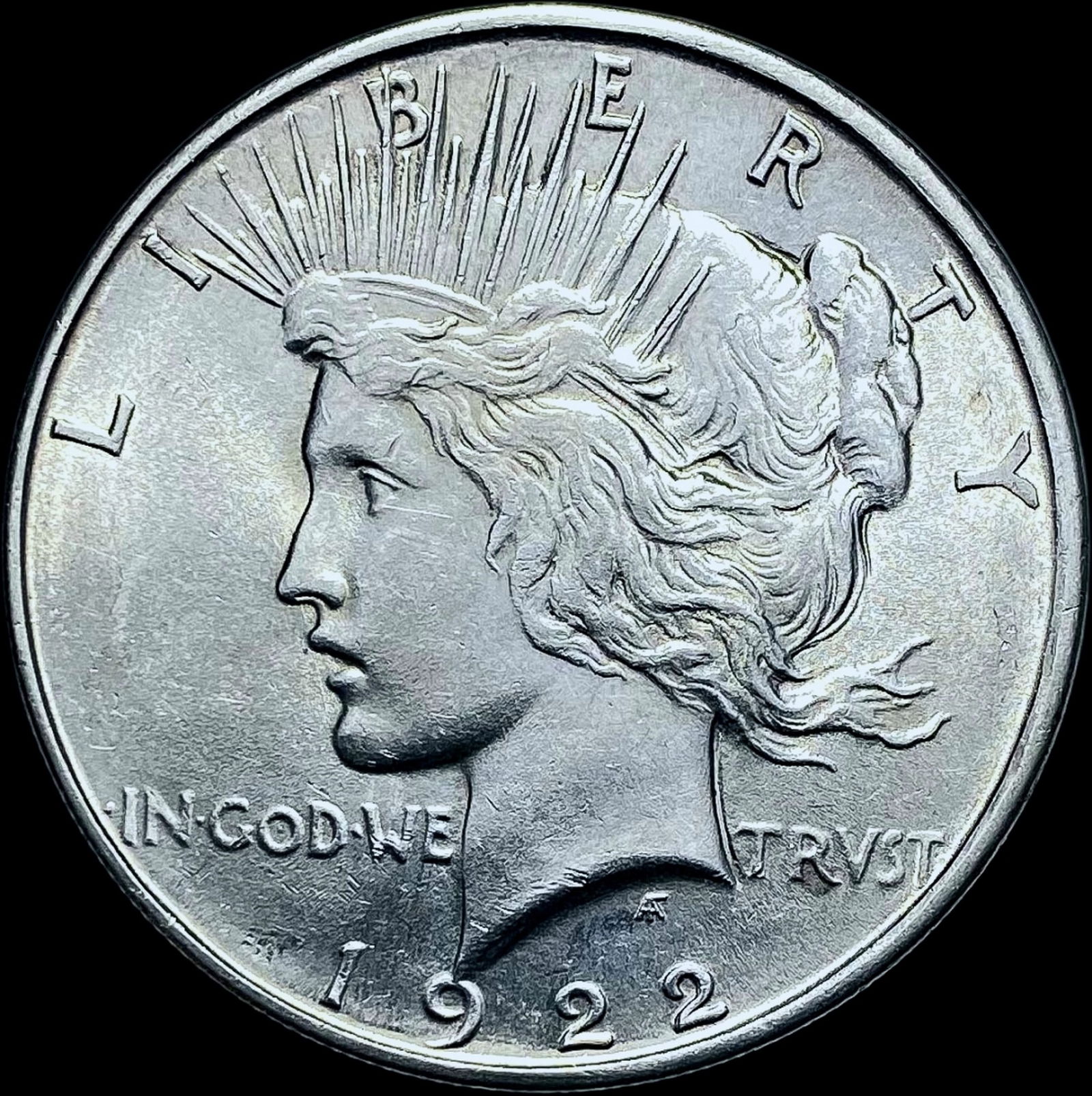 1922-D Silver Peace Dollar CHOICE AU (1 of 2)