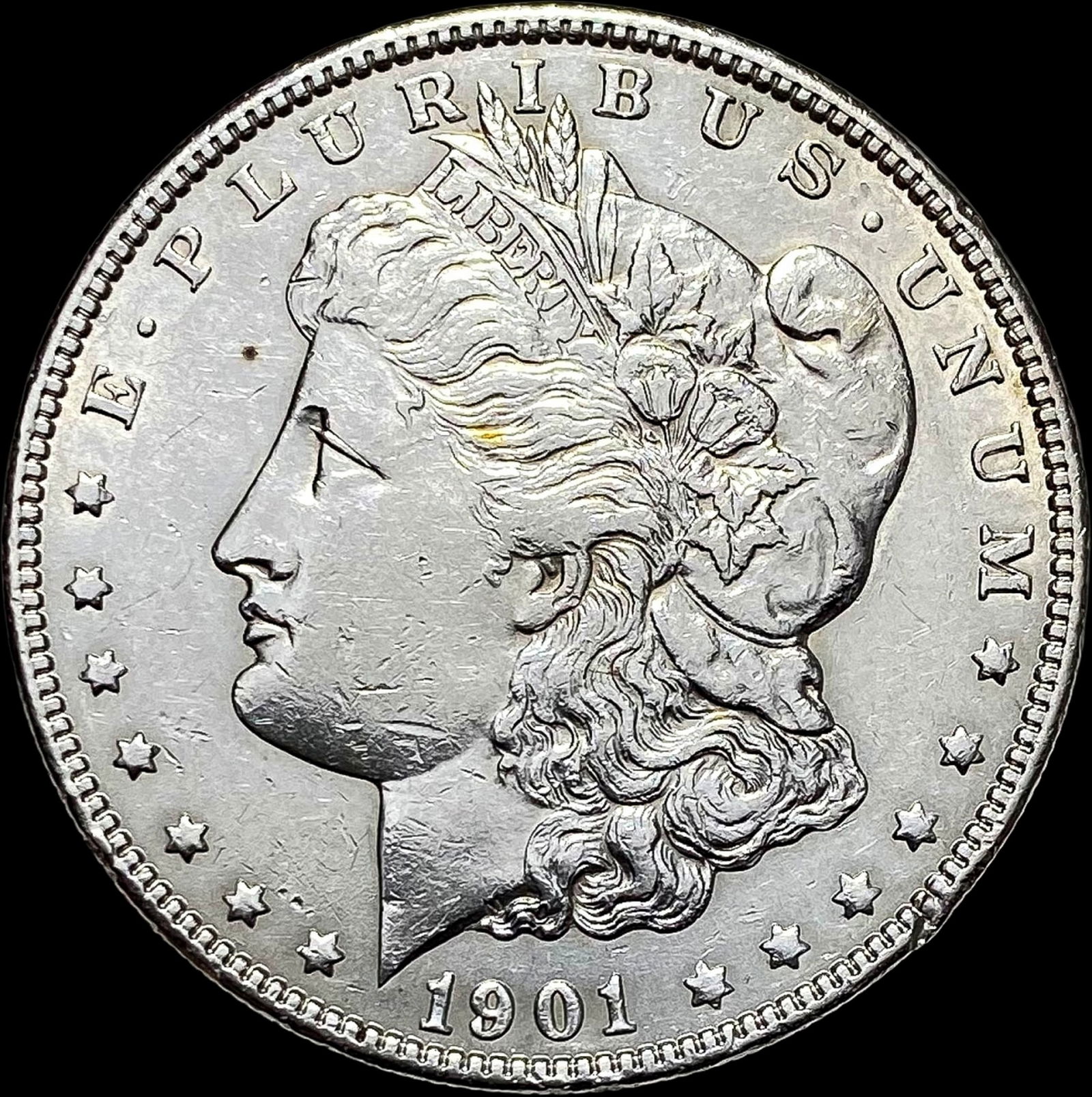 1901 Morgan Silver Dollar CLOSELY  UNCIRCULATED (1 of 2)