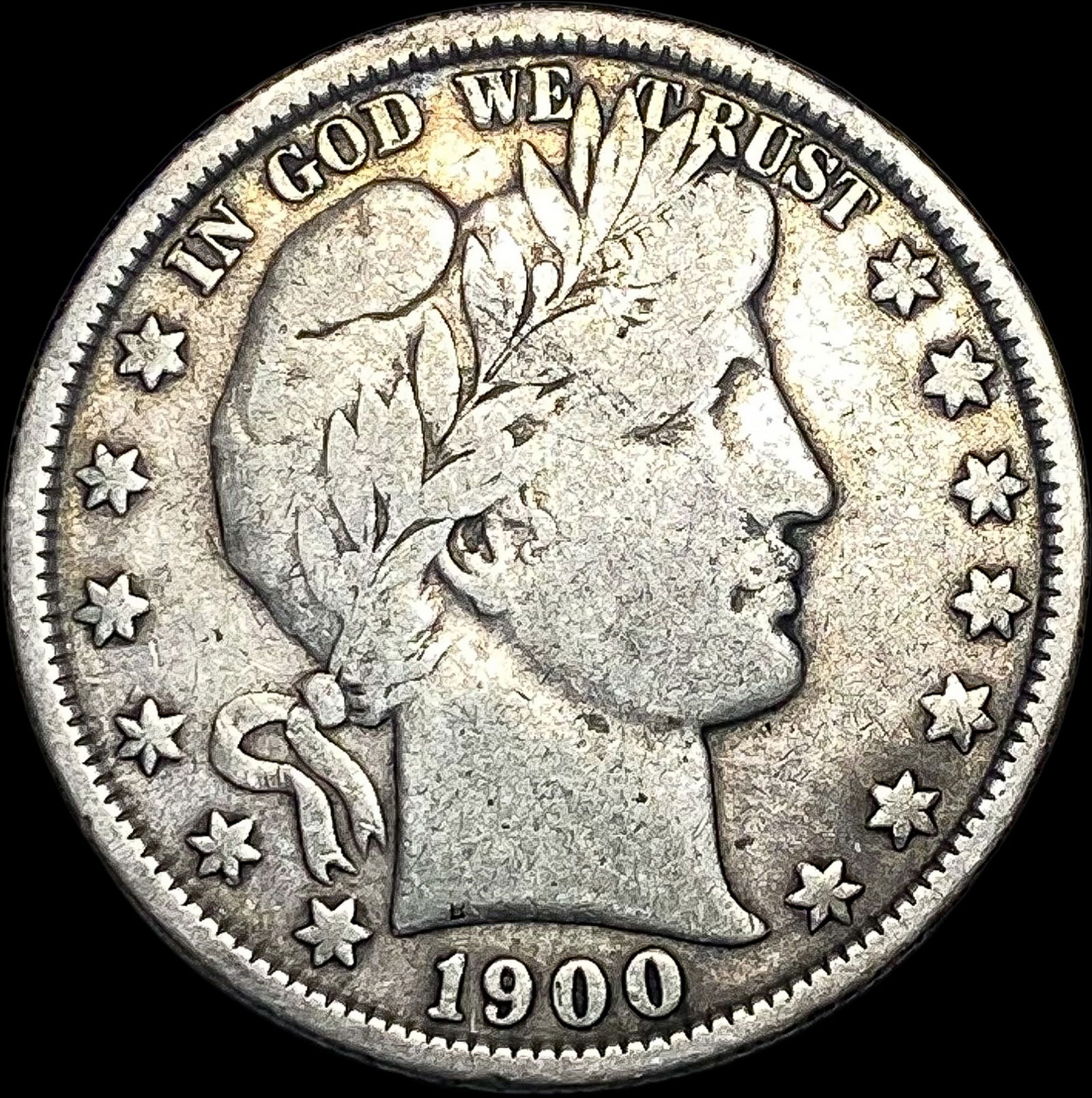 1900-O Silver Barber Half Dollar NICELY  CIRCULATED (1 of 2)