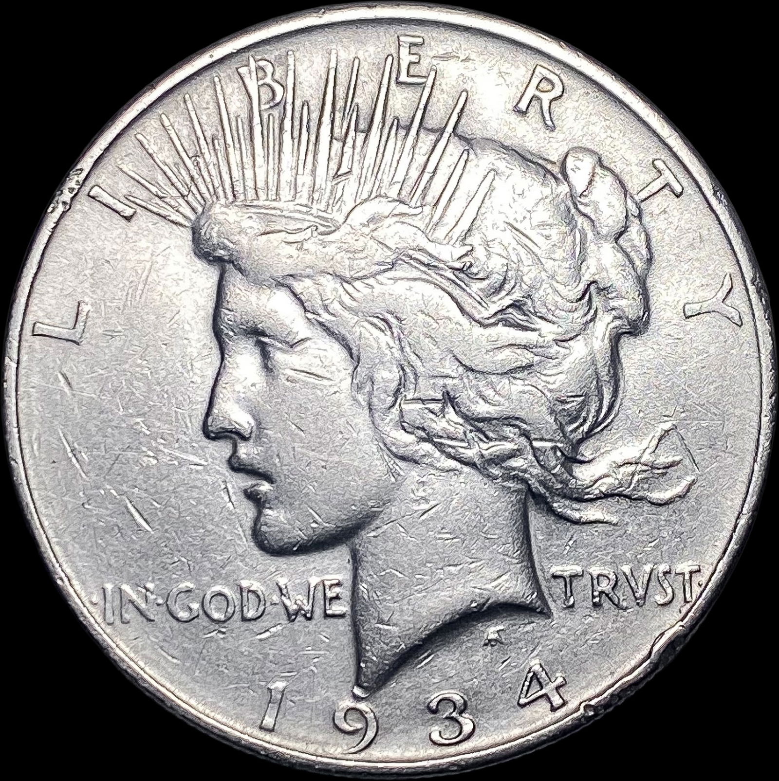 1934-D Peace Silver Dollar NEARLY  UNCIRCULATED (1 of 2)