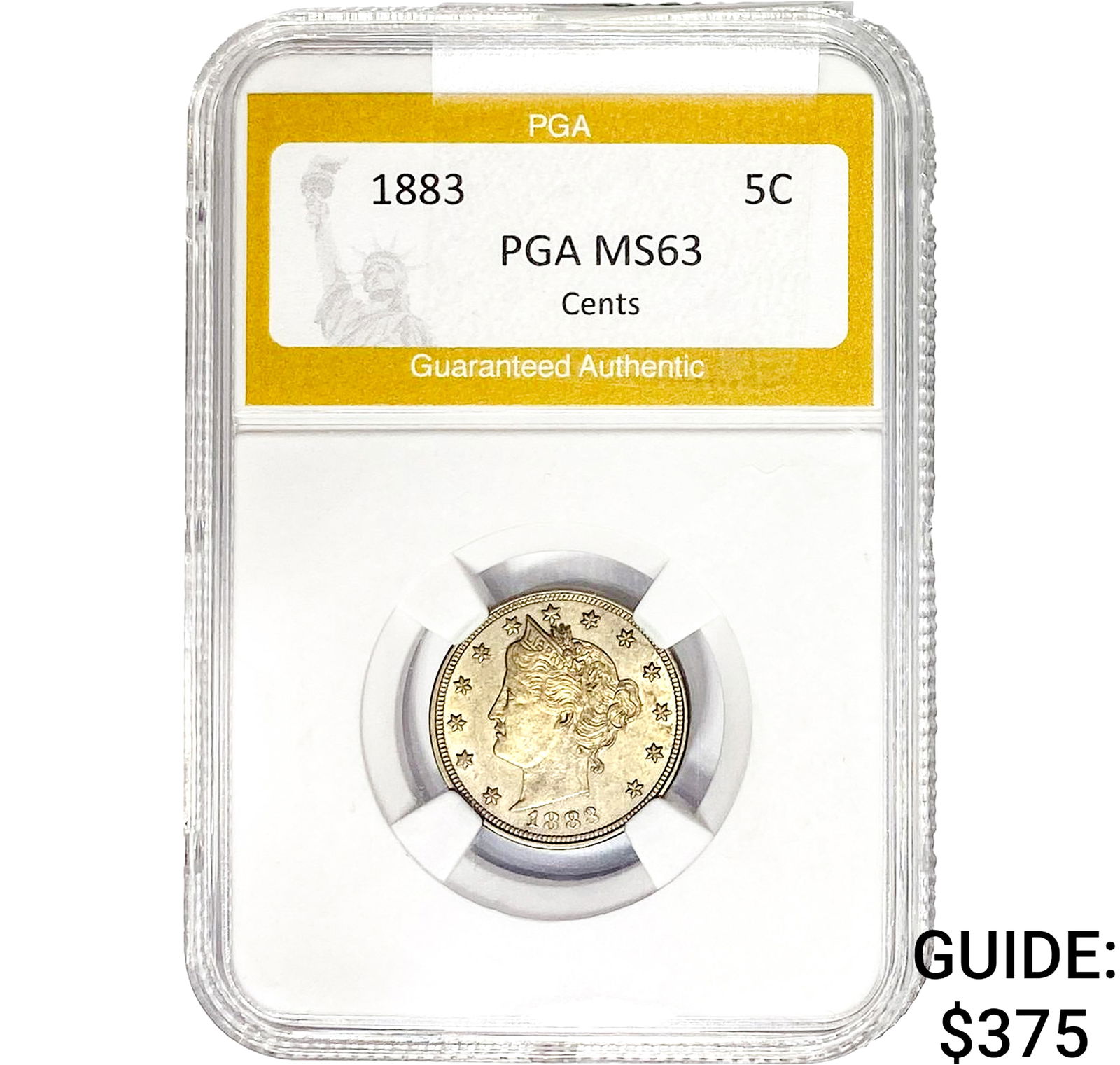1883 w/Cents Liberty Victory Nickel PGA MS63 (1 of 2)