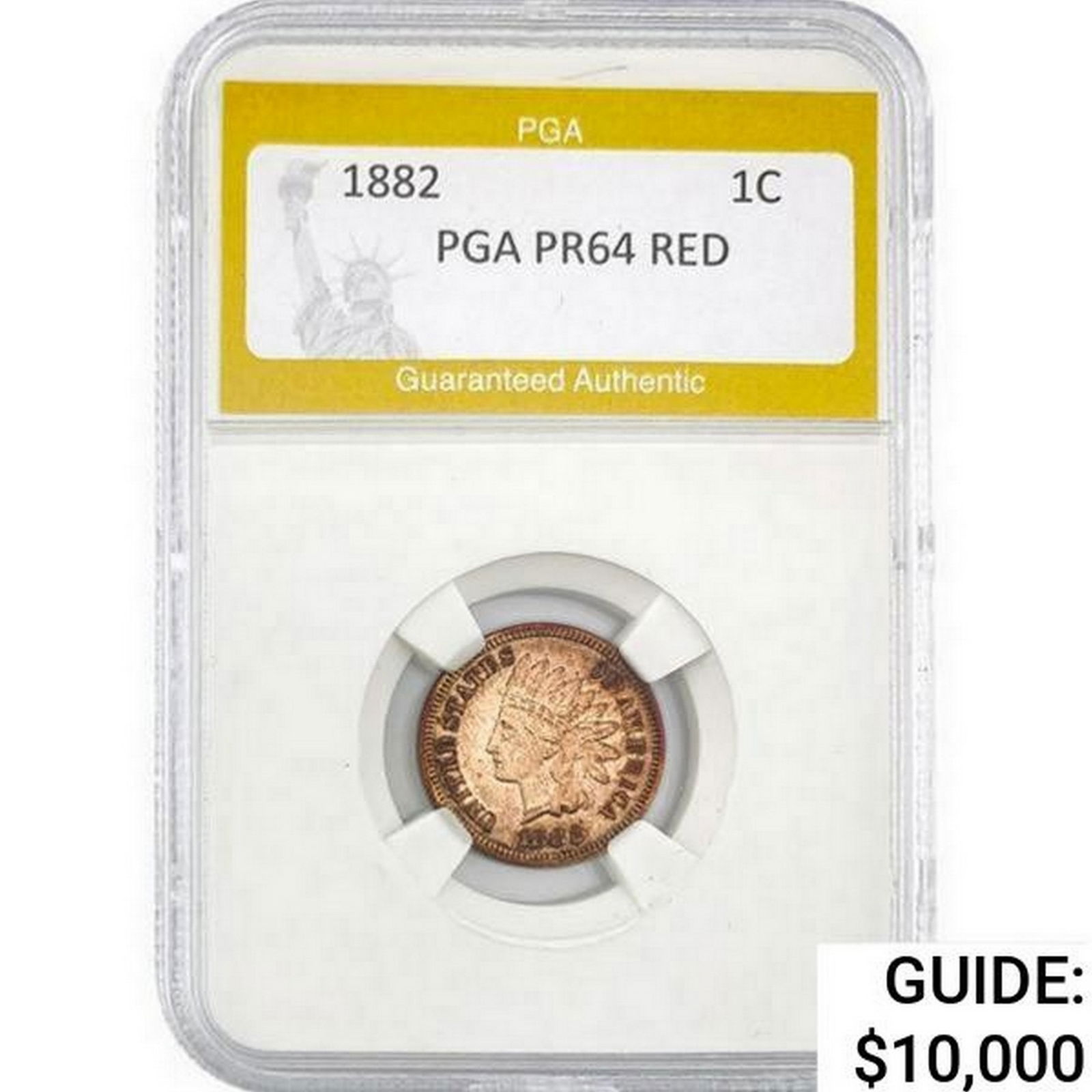 1882 Indian Head Cent PGA PR64 Red (1 of 2)