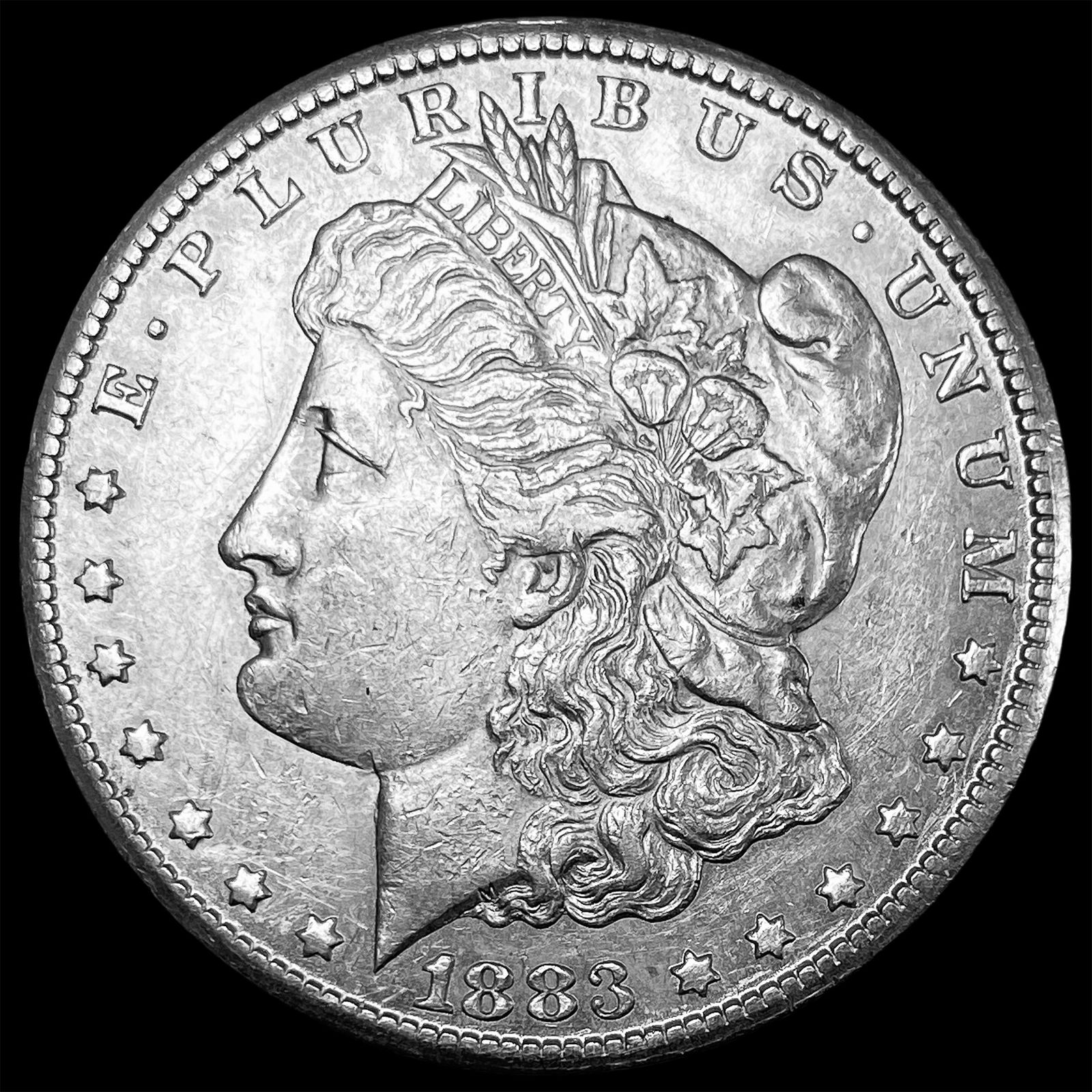 1883-CC Silver Morgan Dollar CLOSELY  UNCIRCULATED (1 of 2)