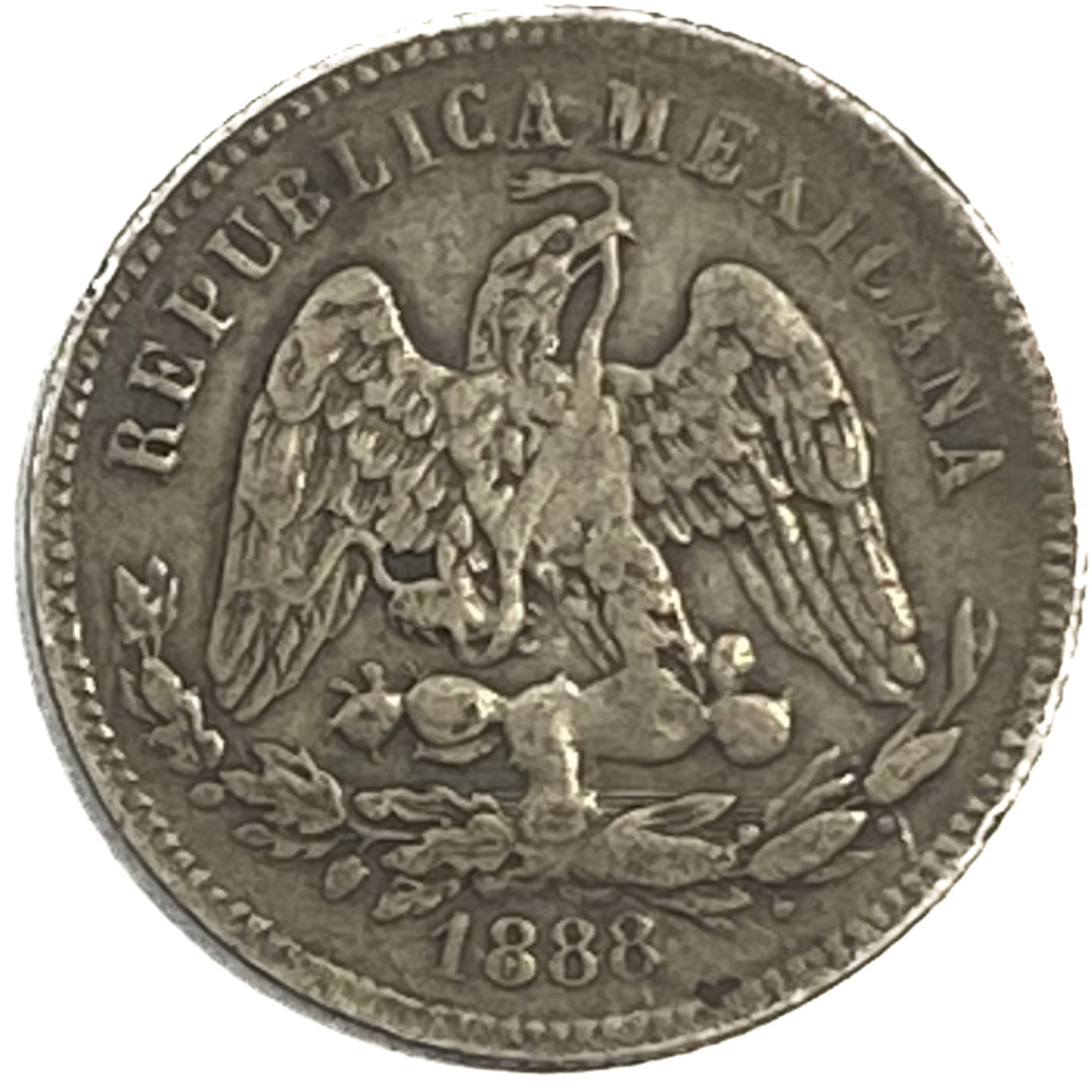 1888 PiR Silver Mexico Peso VF: 1888 PiR Silver Mexico Peso VF