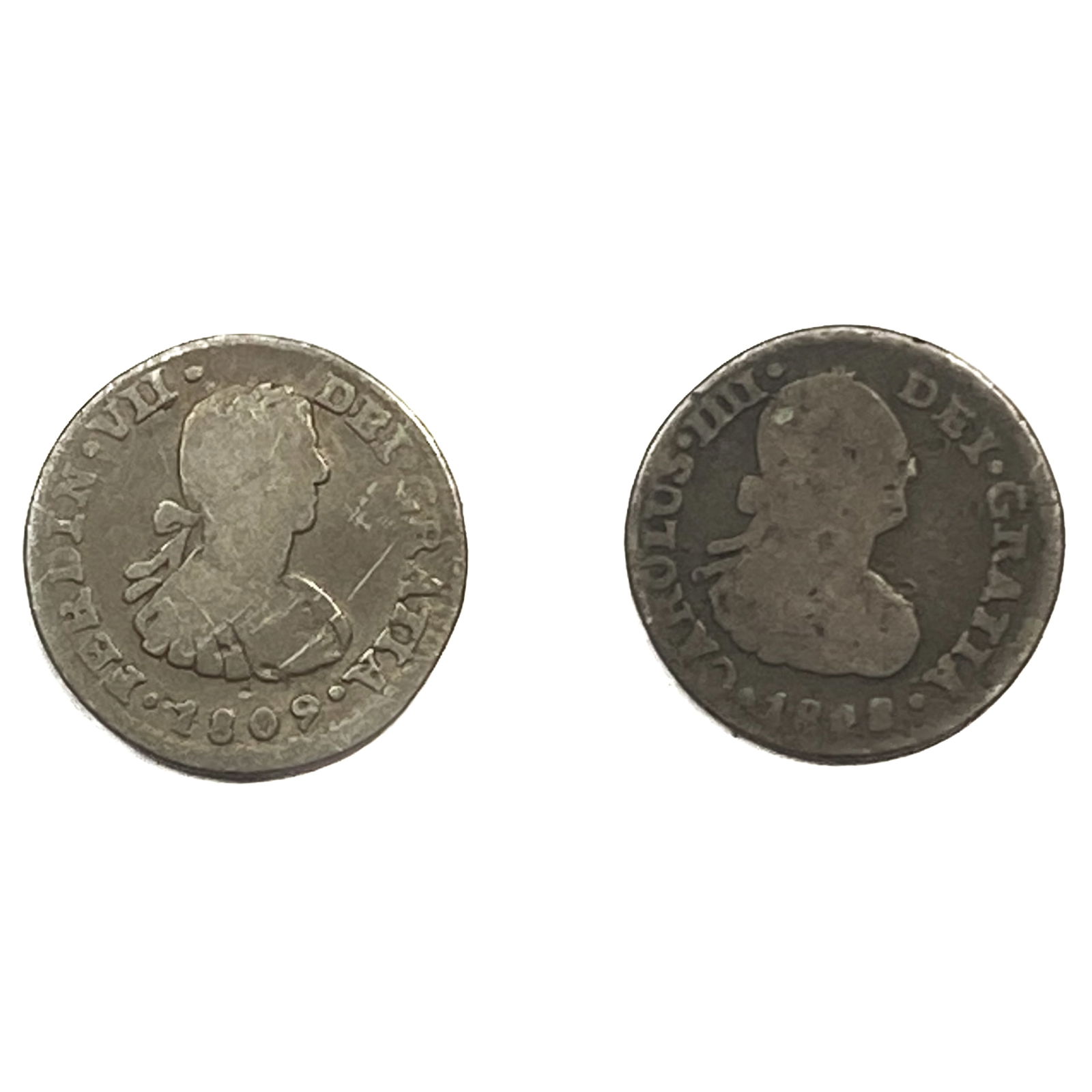 Various Dates Silver Colonial Spain 1/2 Real Fine (1 of 2)