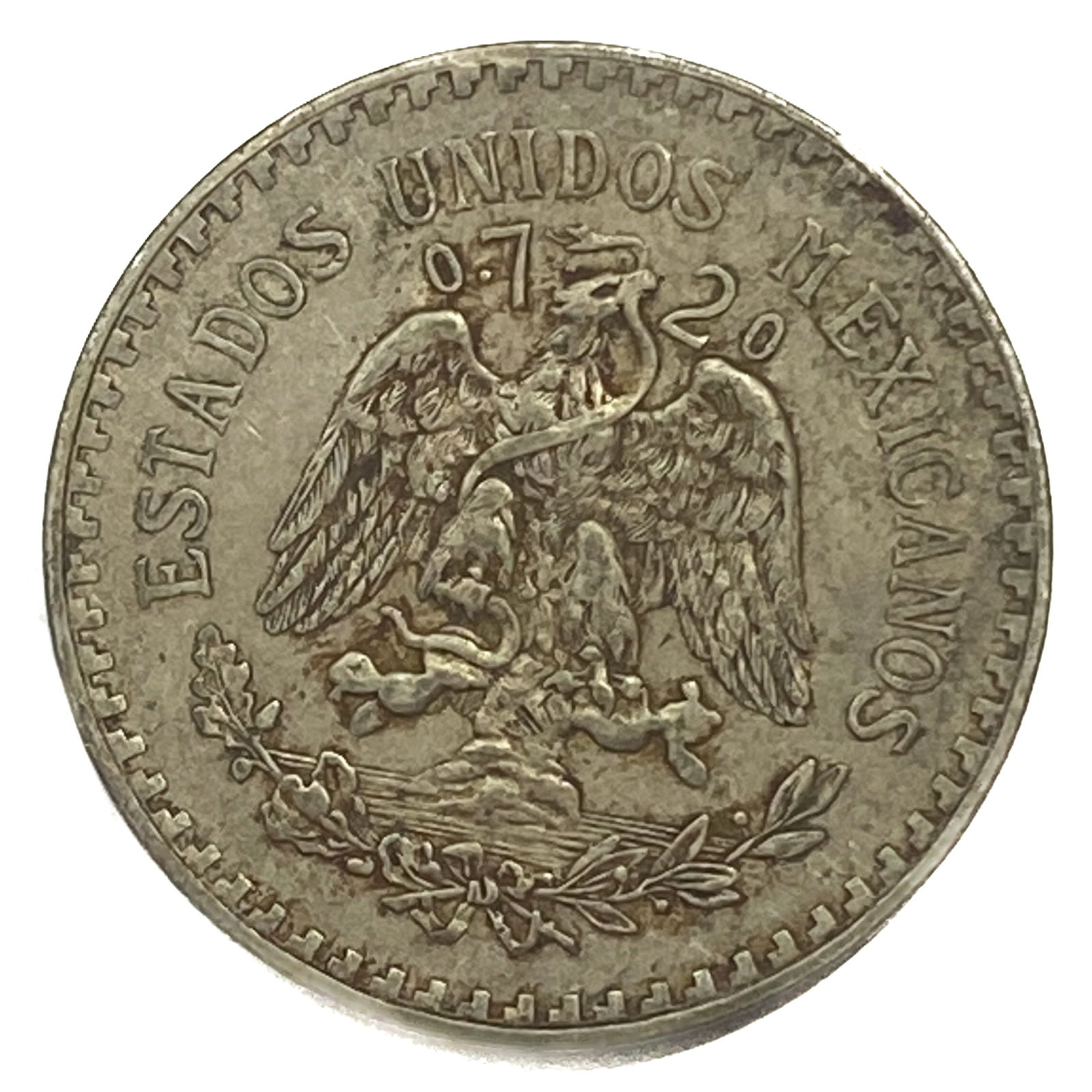 1933-M Silver Mexico 1 Peso AU (1 of 2)