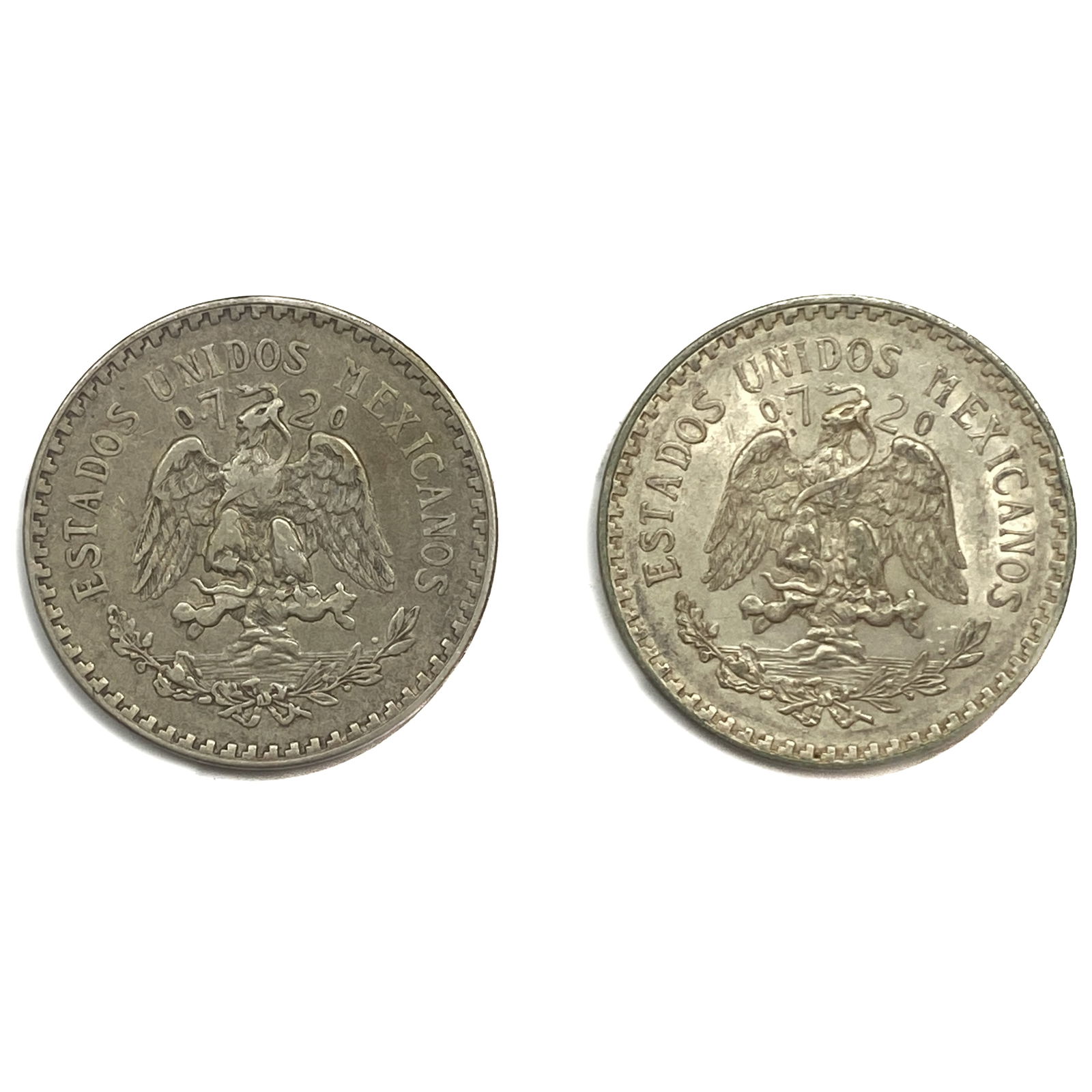 [2] 1938-M Silver Mexico 1 Peso AU (1 of 2)