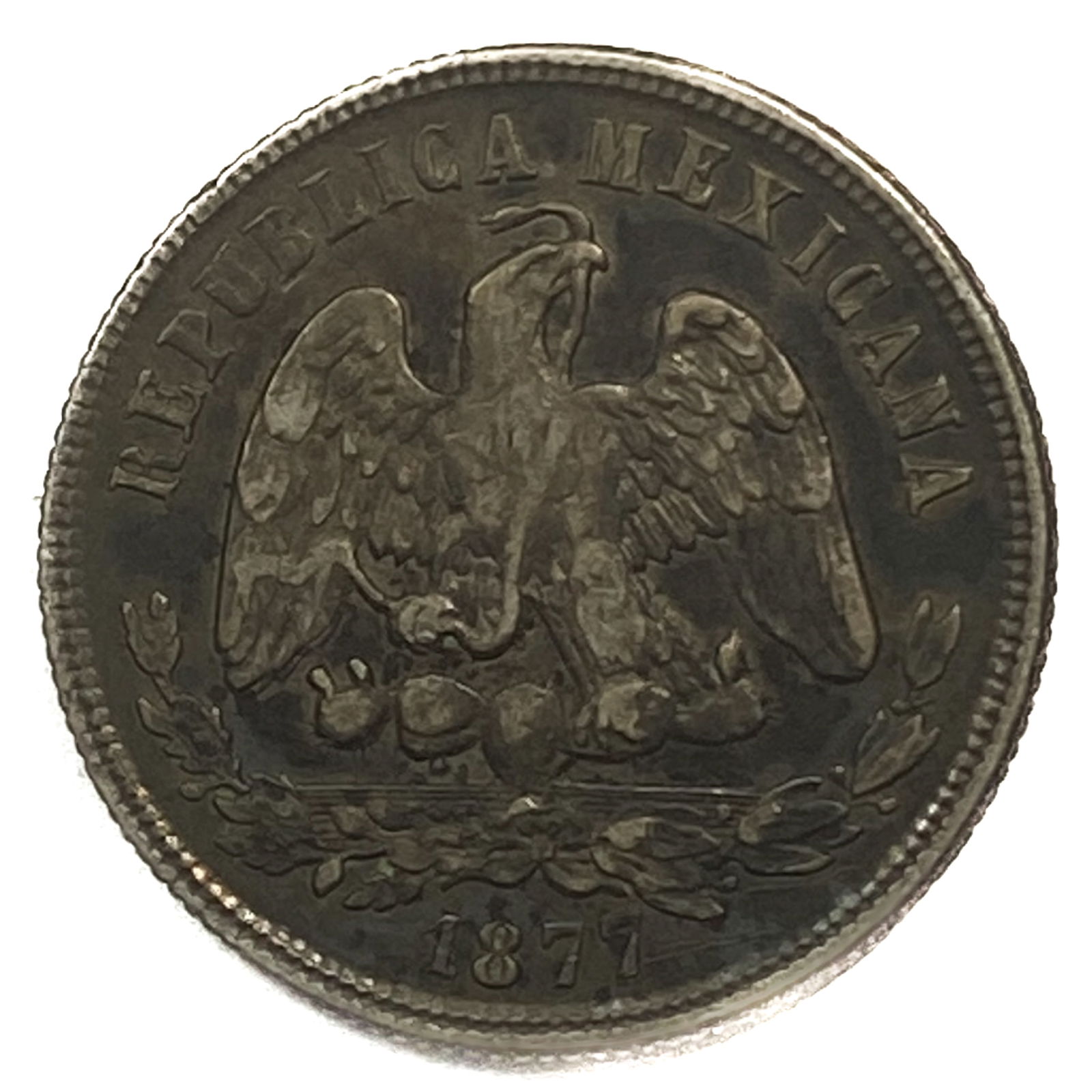 1877 Zo S Silver Mexico 50 Centavos XF (1 of 2)