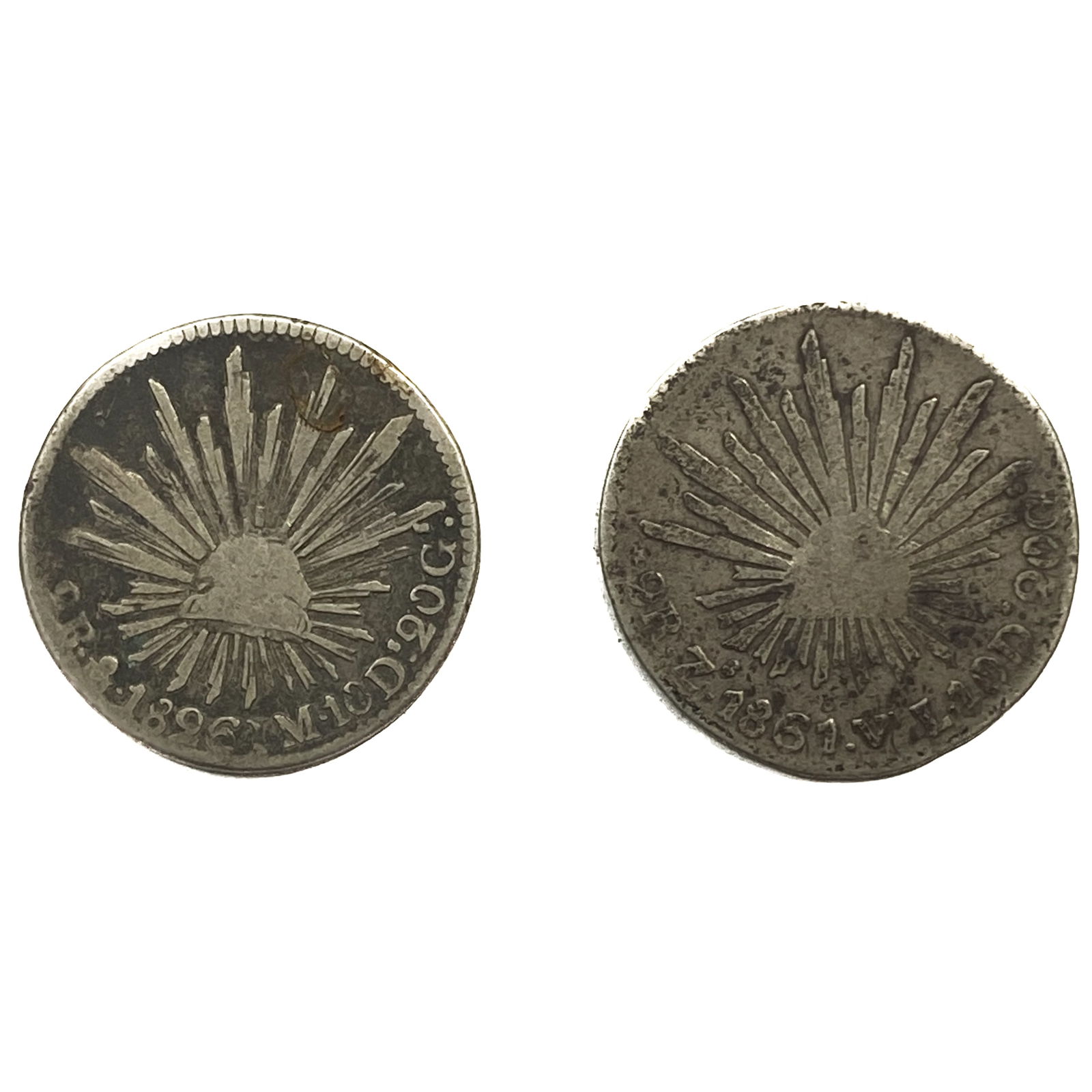 Various Dates Silver Mexico 2 Reales VF (1 of 2)