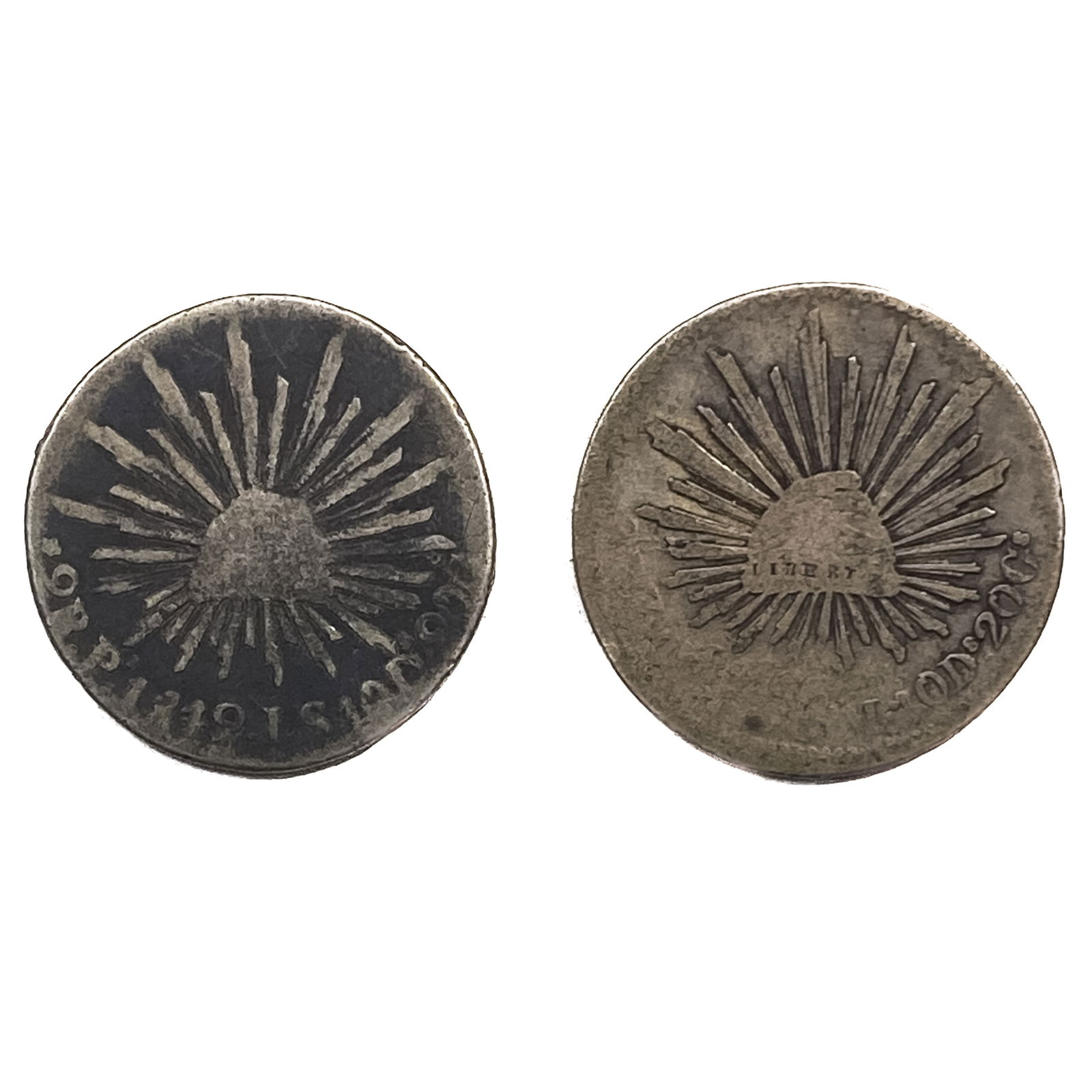 Various Dates Silver Mexico 2 Reales VF (1 of 2)